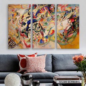 'Composition VII' by Wassily Kandinsky Print Multi